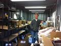 Ian Vickers packs up his workshop in San Francisco in 2013 to return to NZ &copy; Vickers Archive