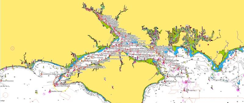 Download the Solent Marks and Waypoints 2016 - photo © Raymarine