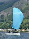 Mocking-J during the 2024 RC35 Championship at Holy Loch © Iain Hurrel