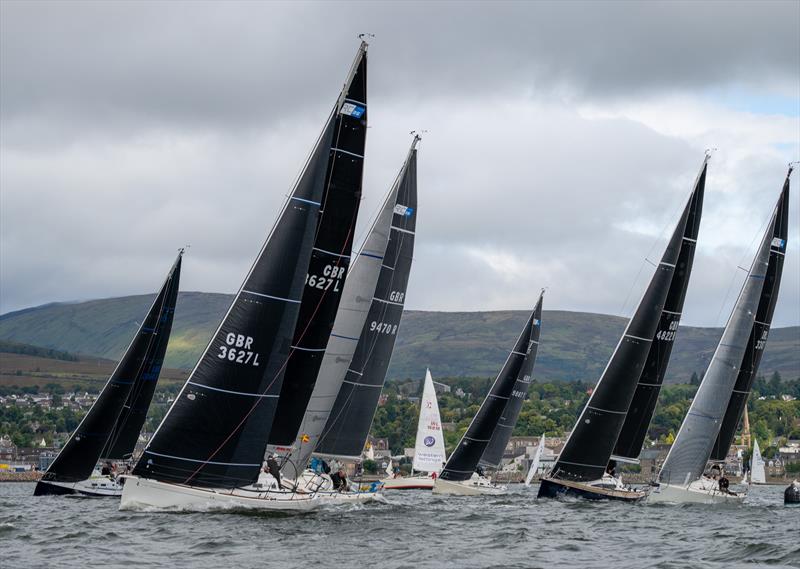 Race start during the RC35 Class Championship 2021 photo copyright Neill Ross / www.neillrossphoto.co.uk taken at Clyde Cruising Club and featuring the RC35 class