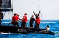 Tactician Adrian Stead celebrates onboard Team CEEREF at the RC44 World Championship Marina de Sotogrande © Pedro Martinez / Martinez Studio