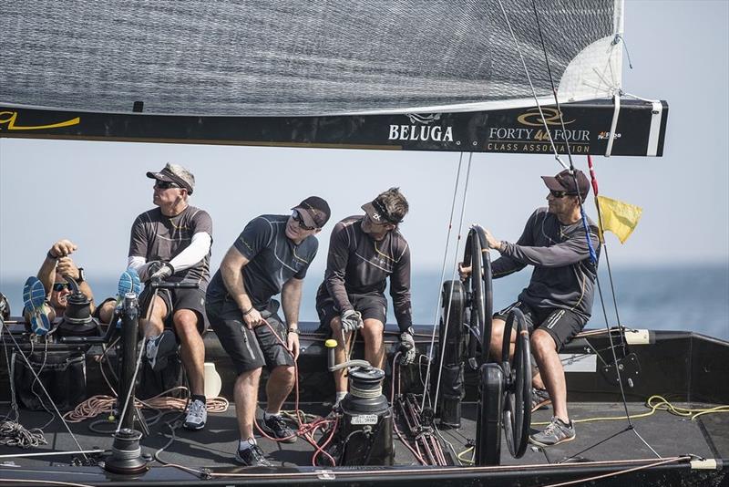 Team Nika during RC44 Match Race Championship in Oman photo copyright Nico Martinez / MartinezStudio taken at  and featuring the RC44 class