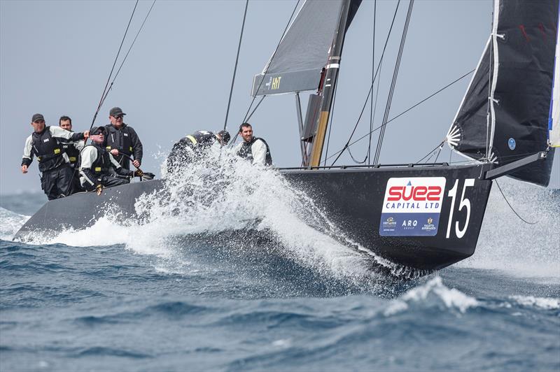 Nico Poons at the helm of Charisma on day 3 of the RC44 Valletta Cup fleet racing - photo © www.MartinezStudio.es