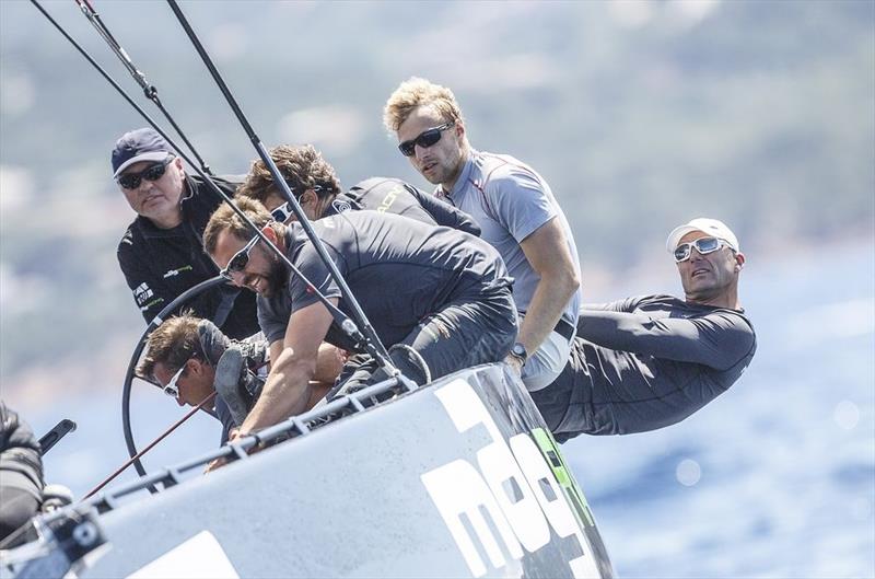 Artur Kasner's MAG Racing has a new tactician here in Croatian match racer Tomislav Basic in the match racing at the Audi RC44 Porto Cervo Cup photo copyright NicoMartinez / www.martinezstudio.es taken at Yacht Club Costa Smeralda and featuring the RC44 class
