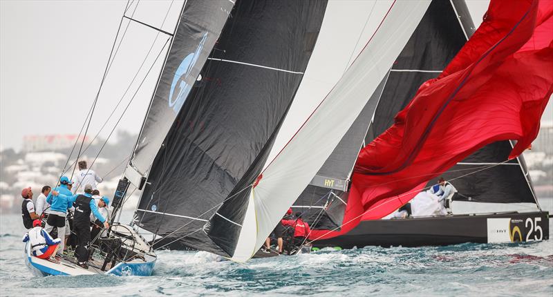 Bronenosec and Katusha racing downwind on day 2 of the RC44 Bermuda Cup - photo © NicoMartinez / MartinezStudio