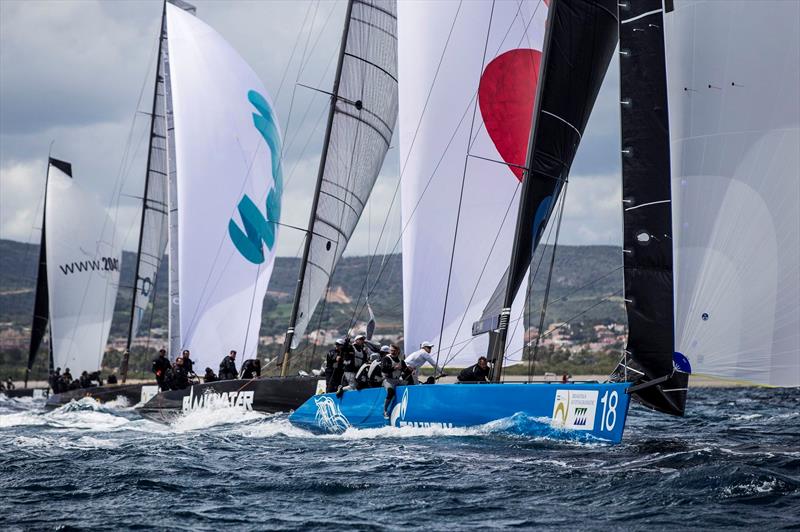 Bronenosec Sailing Team took the win in race two at the RC44 World Championship Marina de Sotogrande photo copyright Pedro Martinez / Martinez Studio taken at Sotogrande Yacht Club and featuring the RC44 class