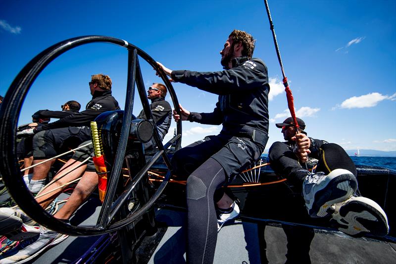 On board with BlackWater Team on day 4 at the RC44 World Championship Marina de Sotogrande photo copyright Pedro Martinez / Martinez Studio taken at Sotogrande Yacht Club and featuring the RC44 class