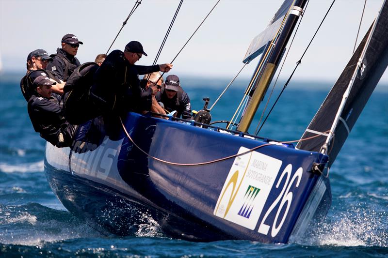 Artemis Racing won race three on day 4 at the RC44 World Championship Marina de Sotogrande photo copyright Pedro Martinez / Martinez Studio taken at Sotogrande Yacht Club and featuring the RC44 class