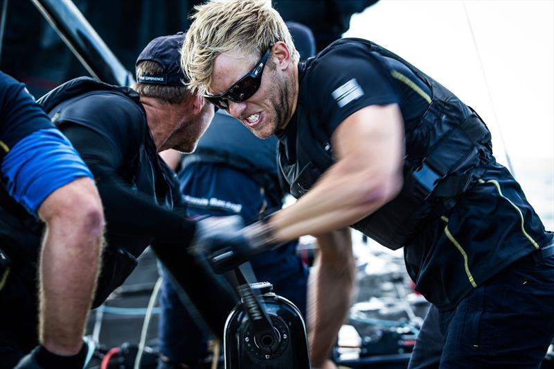 Marcus Anjemark grinder on Artemis Racing Youth during the RC44 Cascais Cup Match Racing - photo © www.MartinezStudio.es