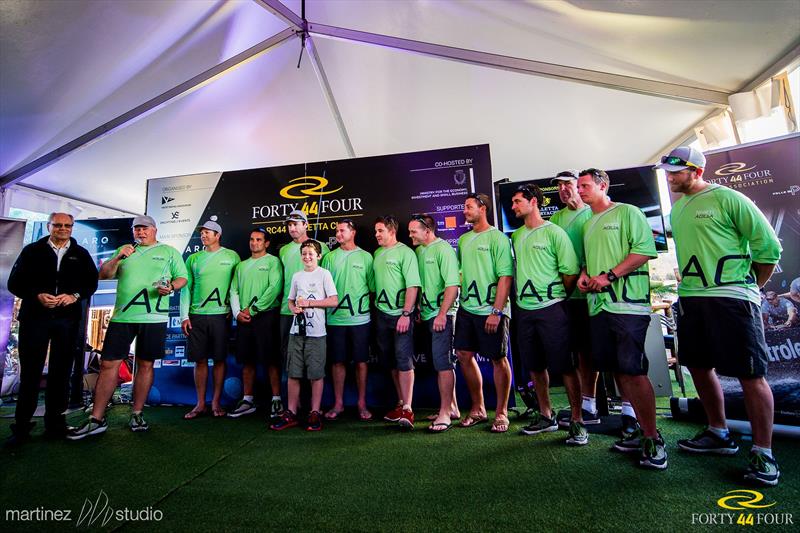 Winners of the RC44 Valletta Cup Team Aqua - photo © Max Ranchi / www.maxranchi.com