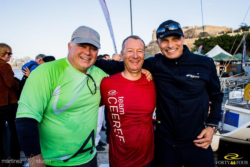 Chris Bake, Igor Lah and Torbjörn Törnqvist at the RC44 Valletta Cup - photo © Max Ranchi / www.maxranchi.com
