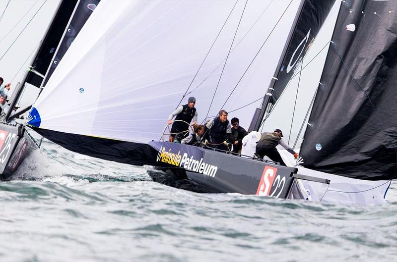 John Bassadone behind the golden wheels of Peninsula Petroleum on day 3 of the RC44 Marstrand World Championship photo copyright Pedro Martinez / Martinez Studio taken at  and featuring the RC44 class