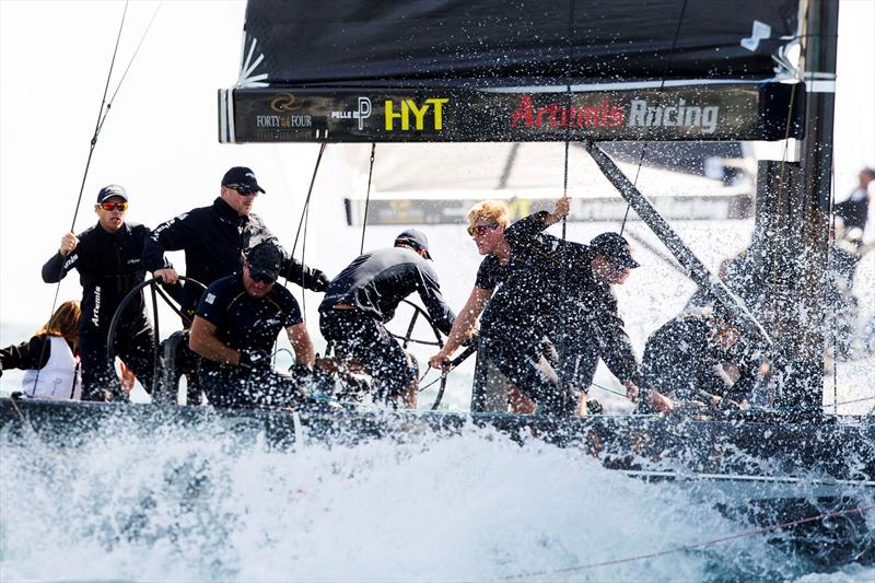 RC44 Cascais Cup day 2 photo copyright Pedro Martinez / Martinez Studio taken at  and featuring the RC44 class