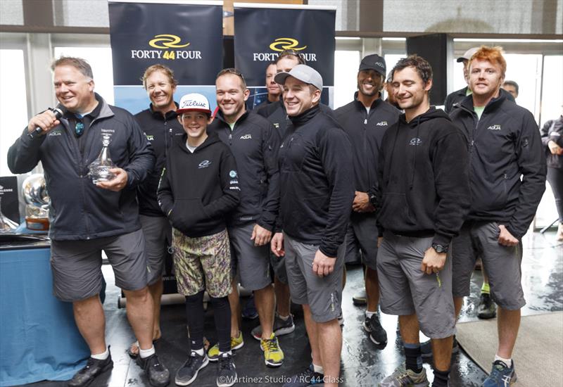 Chris Bake (left) with his Team Aqua crew were fourth overall after winning the RC44 Portoroz Cup photo copyright Nico Martinez / www.MartinezStudio.es taken at Clube Naval de Cascais and featuring the RC44 class