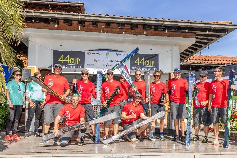 Igor Lah's Team CEEREF win the 44Cup Portorož photo copyright Martinez Studio / RC44 Class taken at  and featuring the RC44 class