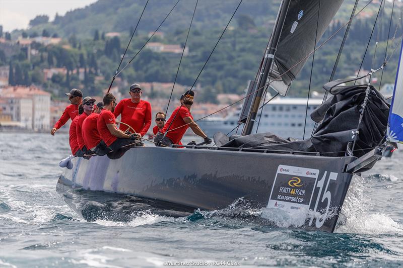 Nico Poons steered Charisma to victory in race 1 - 2018 RC44 Portorož Cup - Day 2 - photo © Nico Martinez / www.MartinezStudio.es