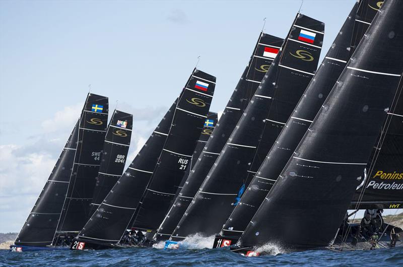 The RC44 start is one of the most competitive in grand prix sailing - photo © Pedro Martinez / Martinez Studio