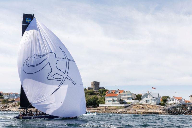 Artemis Racing crossing the finish line off Marstrand at the end of race 3 photo copyright MartinezStudio.es taken at  and featuring the RC44 class