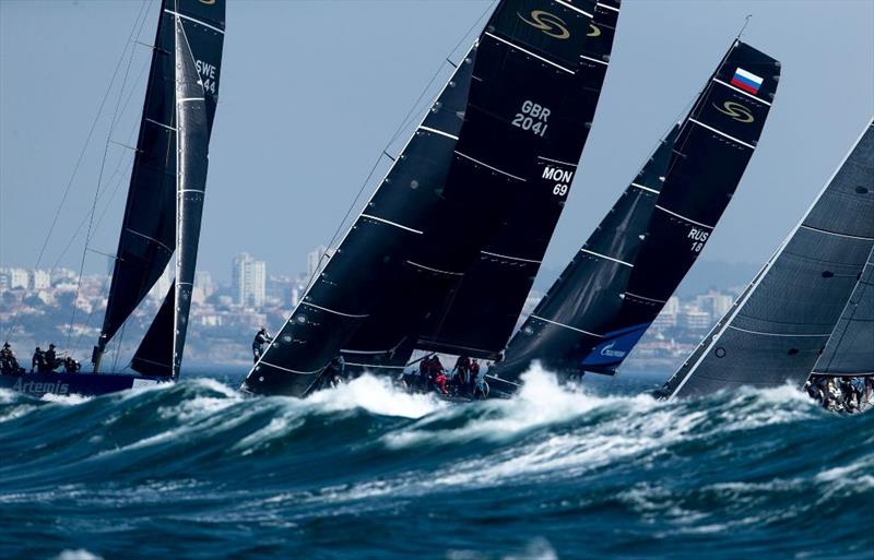 Challenging conditions for the RC44 crews in Cascais - photo © Martinez Studio / RC44 Class