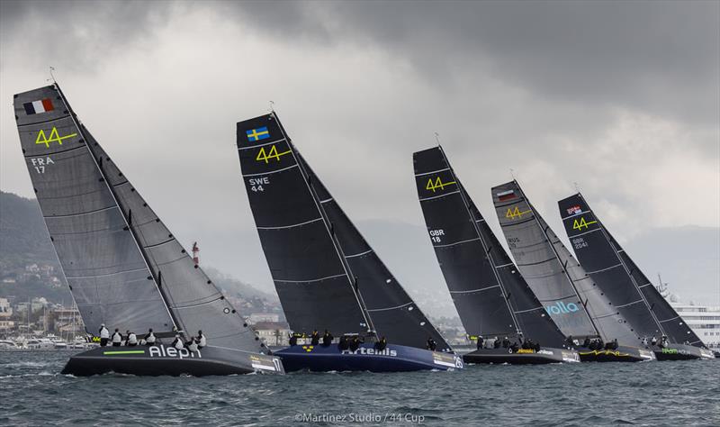 The wind stabilises twice today enough for two races to be held - 2019 44Cup Porto Montenegro photo copyright MartinezStudio.es taken at Porto Montenegro Yacht Club and featuring the RC44 class