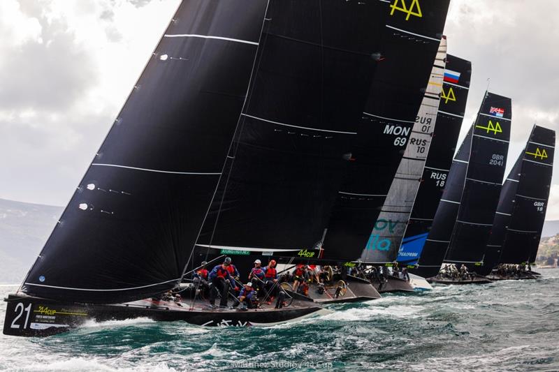 In just their second ever 44Cup event, Tavatuy Sailing Team is already mid-fleet photo copyright Martinez Studio / RC44 Class taken at Porto Montenegro Yacht Club and featuring the RC44 class