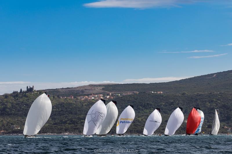 Aleph Racing held a commanding lead in race three only for it to evaporate at the finish - photo © Martinez Studio / RC44 Class