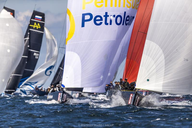 Full foam-up off Marstrand in practice racing today - 2019 44Cup World Championship photo copyright Pedro Martinez / Martinez Studio taken at  and featuring the RC44 class