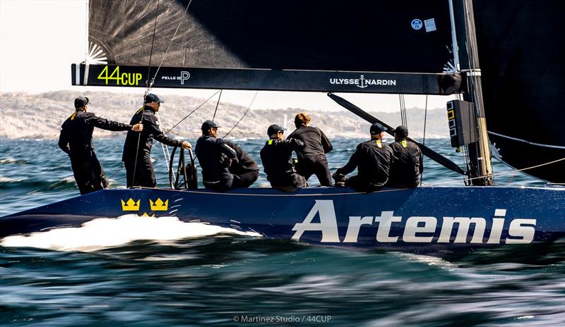 The local heroes - Torbjörn Törnqvist's Artemis Racing - 44Cup Marstrand World Championship 2019 photo copyright Pedro Martinez / Martinez Studio taken at  and featuring the RC44 class