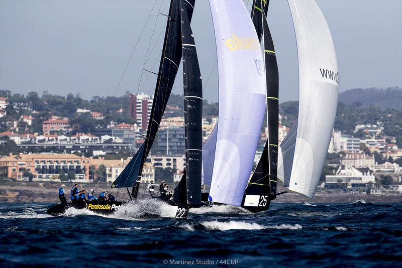 John Bassadone's Peninsula Petroleum jockeys with Team Aqua - 44Cup Cascais - photo © Pedro Martinez / Martinez Studio