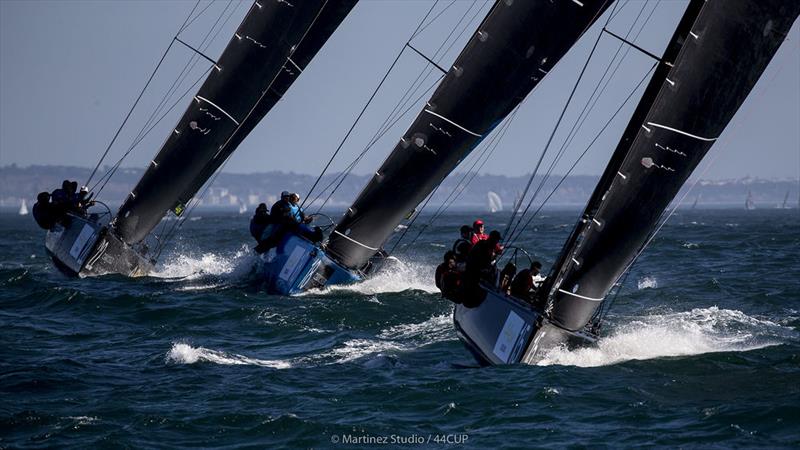 Despite the brutal conditions, the racing remainded exceedingly close today - 44Cup Cascais photo copyright Pedro Martinez / Martinez Studio taken at Porto Montenegro Yacht Club and featuring the RC44 class