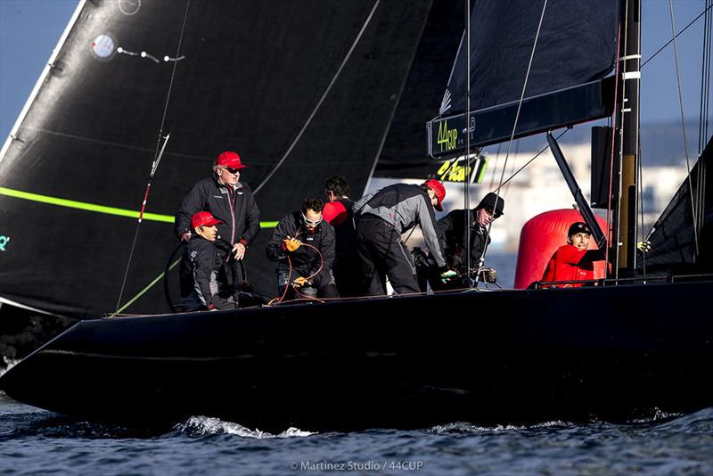 Nico Poons' Charisma had another solid day leaving them with a six point lead - 2019 44Cup Palma photo copyright Pedro Martinez / Martinez Studio taken at  and featuring the RC44 class
