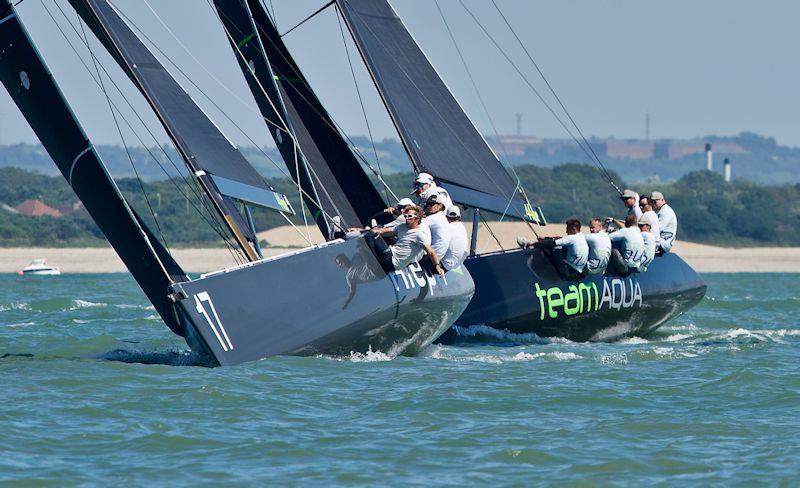 44Cup Cowes photo copyright Tom Hicks / www.solentaction.com taken at Royal Yacht Squadron and featuring the RC44 class