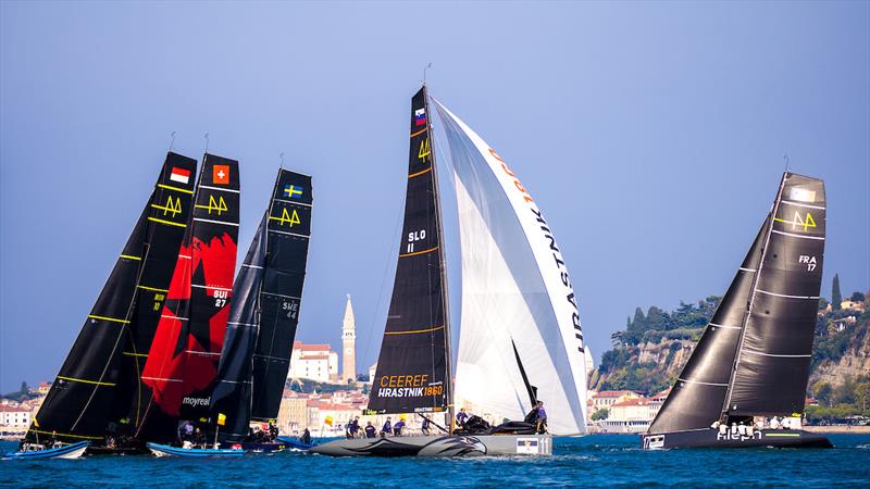 44 Cup World Championship Portoroz day 2 photo copyright Martinez Studio taken at  and featuring the RC44 class