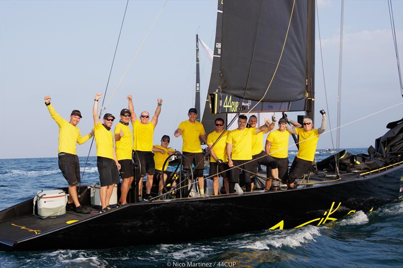 Team Nike win the 44Cup Oman photo copyright Martinez Studio taken at Oman Sail and featuring the RC44 class