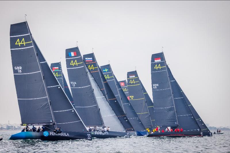 Nine RC44s are set to be on the start line tomorrow - 44Cup Oman photo copyright Martinez Studio taken at  and featuring the RC44 class