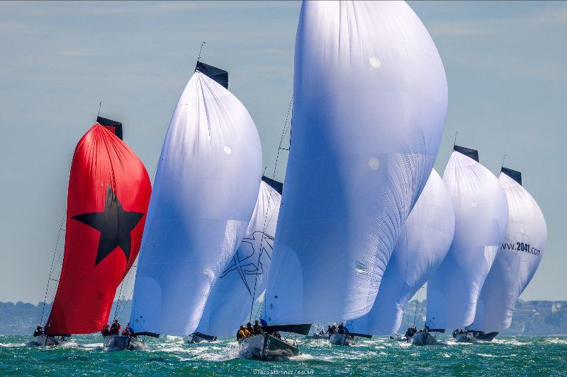 44Cup World Championship 2023 at Cowes Day 1 photo copyright Nico Martinez taken at Royal Yacht Squadron and featuring the RC44 class