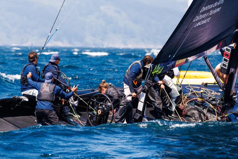 Calero Sailing Team were the days' top scoring boat after the first two races - 2024 44Cup Baiona - photo © Nico Martinez / 44Cup