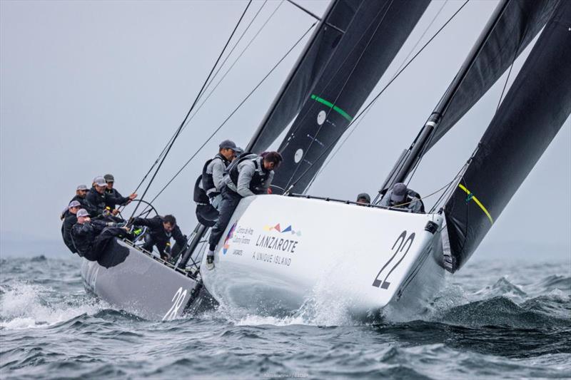 Lanzarote Calero Sailing Team on the final day of the 44Cup Marstrand, Sweden photo copyright Nico Martinez / 44Cup taken at  and featuring the RC44 class