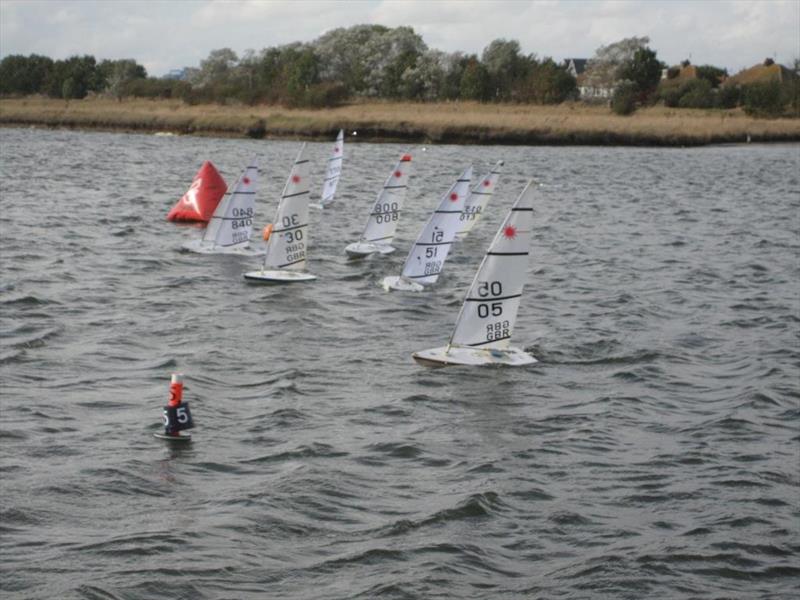 The start gun fires - RC Laser TT at Medway  photo copyright Diane Fowler taken at Medway Yacht Club and featuring the RC Laser class