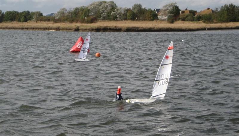 Dave Fowlers wins the RC Laser TT at Medway  photo copyright Diane Fowler taken at Medway Yacht Club and featuring the RC Laser class