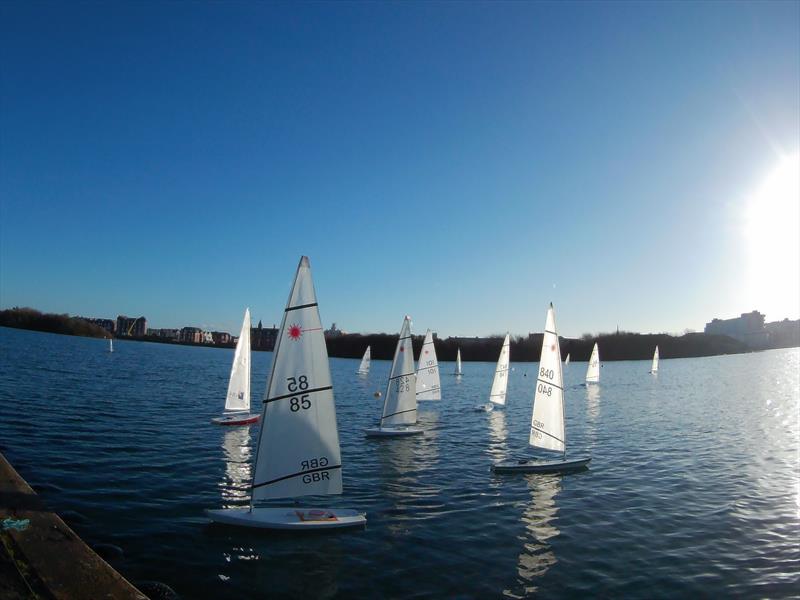 West Lancs RC Laser and DF65 Winter Series Round 1 photo copyright Tony Wilson taken at West Lancashire Yacht Club and featuring the RC Laser class