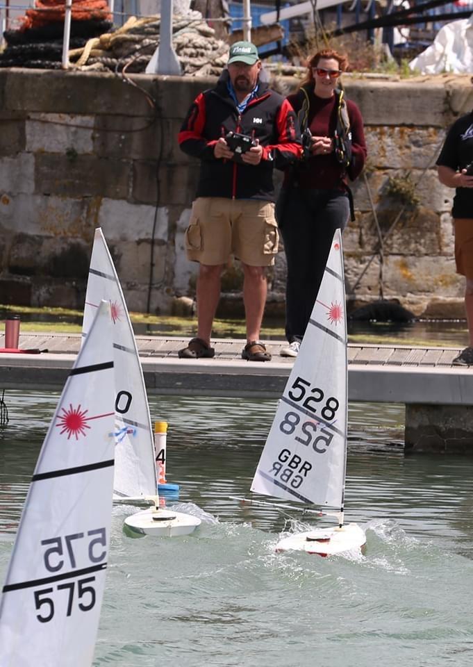 RC Laser racing at Royal Temple Yacht Club photo copyright Chris Cox taken at Royal Temple Yacht Club and featuring the RC Laser class