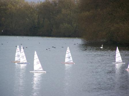 RC Lasers at Kingsmill photo copyright Mick Sanders taken at Kingsmill Model Boat Club and featuring the RC Laser class