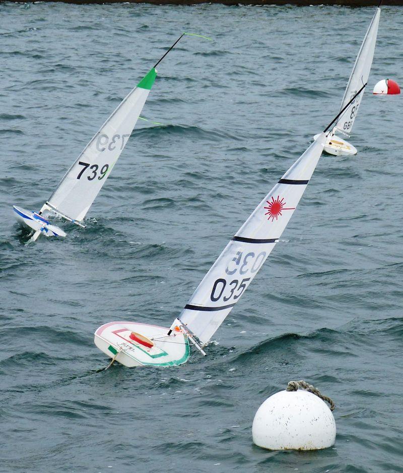 Fleetwood RC Laser Northern Series round 1 sees choppy conditions and 'D' rigs photo copyright www.rclasers.com taken at Fleetwood Model Yacht Club and featuring the RC Laser class