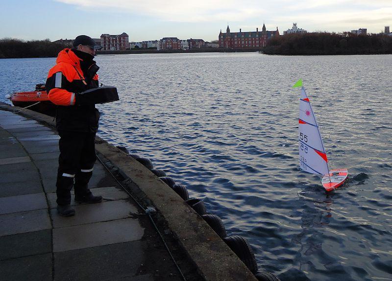 West Lancs RC Laser Northern Series round 6 photo copyright Tony Wilson taken at West Lancashire Yacht Club and featuring the RC Laser class