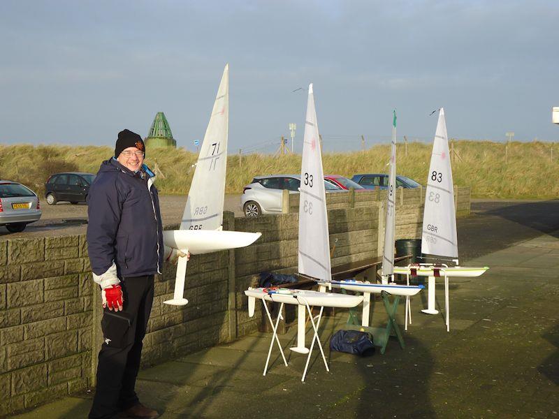 RC Laser Winter Series at West Lancs starts with very little wind photo copyright Tony Wilson taken at West Lancashire Yacht Club and featuring the RC Laser class