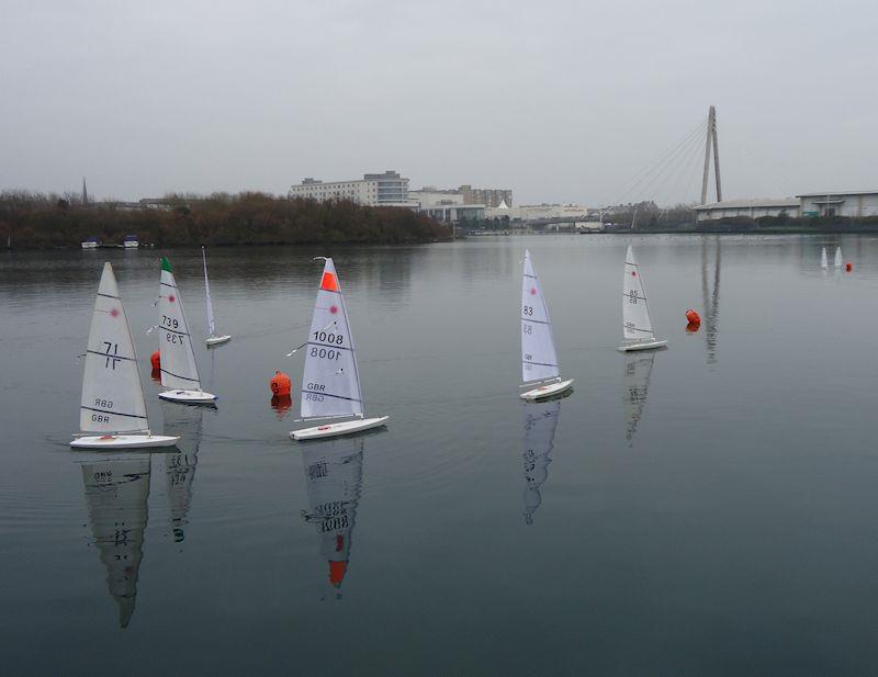RC Laser Winter Series at West Lancs starts with very little wind photo copyright Tony Wilson taken at West Lancashire Yacht Club and featuring the RC Laser class