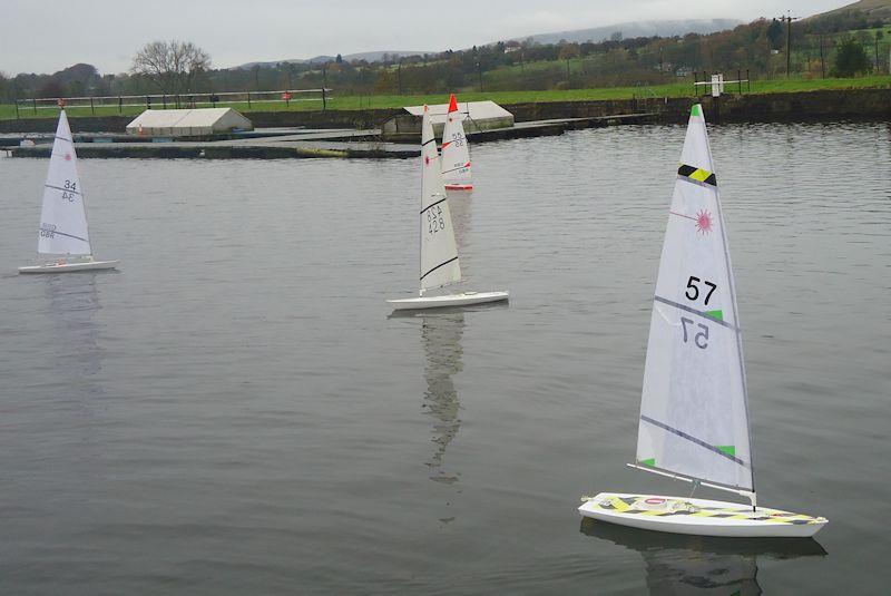 RC Laser Northern District TT event 4 at Burwain photo copyright Tony Wilson taken at Burwain Sailing Club and featuring the RC Laser class