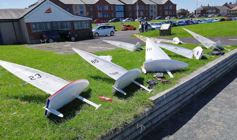 RC Laser test event at Fleetwood photo copyright Tony Wilson taken at Fleetwood Model Yacht Club and featuring the RC Laser class