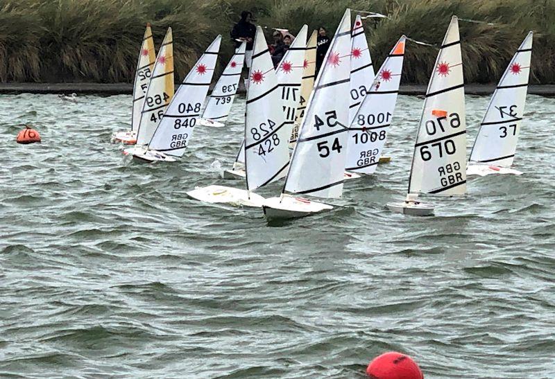 RC Lasers enjoy water returning to Fleetwood Model Yacht Club photo copyright Susan Sharman taken at Fleetwood Model Yacht Club and featuring the RC Laser class